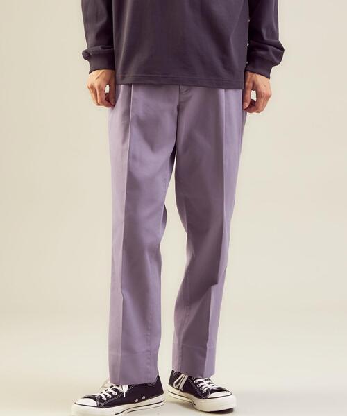 green label relaxing（グリーンレーベルリラクシング）の「＜green label relaxing＞SOLOTEX ワイド 2プリーツ パンツ（その他パンツ・メンズ・ライラック/ブラック/オフホワイト・L/S/XL/M）」の3枚目の写真