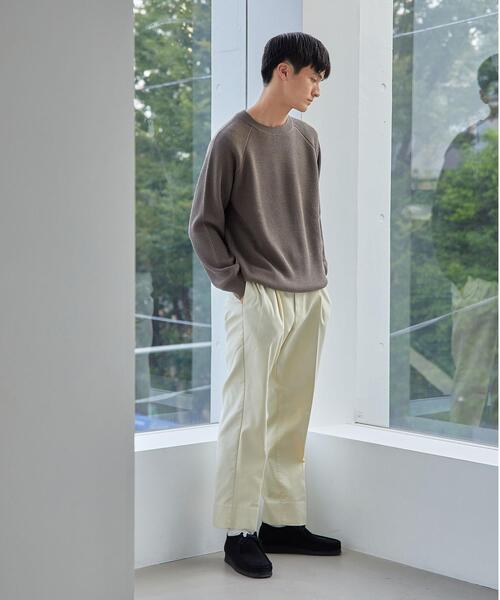 green label relaxing（グリーンレーベルリラクシング）の「＜green label relaxing＞SOLOTEX ワイド 2プリーツ パンツ（その他パンツ・メンズ・ライラック/ブラック/オフホワイト・L/S/XL/M）」の12枚目の写真