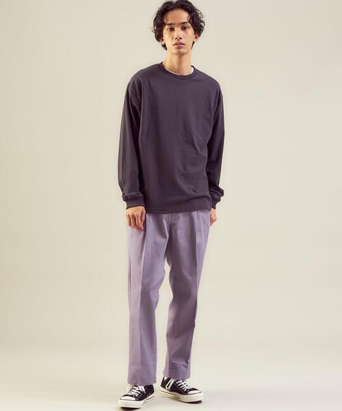 green label relaxing（グリーンレーベルリラクシング）の「＜green label relaxing＞SOLOTEX ワイド 2プリーツ パンツ（その他パンツ・メンズ・ライラック/ブラック/オフホワイト・L/S/XL/M）」の20枚目の写真