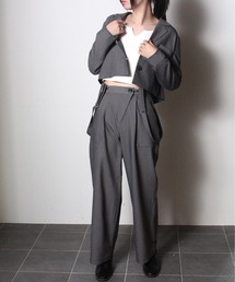 one way | 【oneway Jeans】サス付きアシメボタンパンツ(その他パンツ)