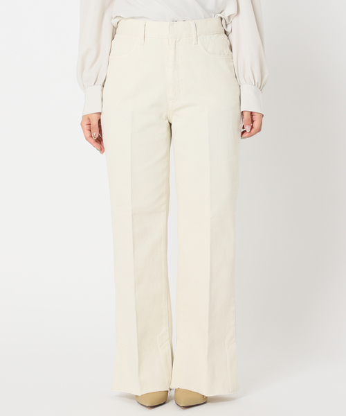 Simplicite（サンプリシテ）の「《追加》スリットワイドデニムパンツ◆（デニムパンツ・レディース・ホワイト/ブラック/ブルー・SMALL/MEDIUM）」の19枚目の写真