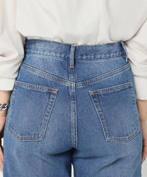 Simplicite（サンプリシテ）の「《追加》スリットワイドデニムパンツ◆（デニムパンツ・レディース・ホワイト/ブラック/ブルー・SMALL/MEDIUM）」の15枚目の写真