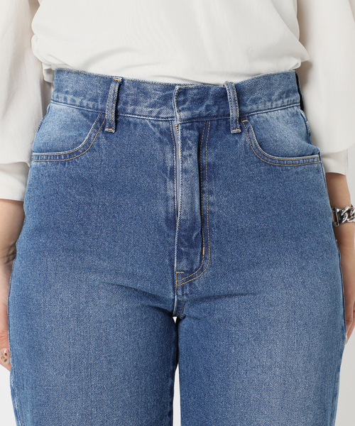 Simplicite（サンプリシテ）の「《追加》スリットワイドデニムパンツ◆（デニムパンツ・レディース・ホワイト/ブラック/ブルー・SMALL/MEDIUM）」の13枚目の写真