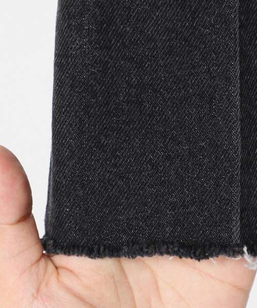Simplicite（サンプリシテ）の「《追加》スリットワイドデニムパンツ◆（デニムパンツ・レディース・ホワイト/ブラック/ブルー・SMALL/MEDIUM）」の6枚目の写真