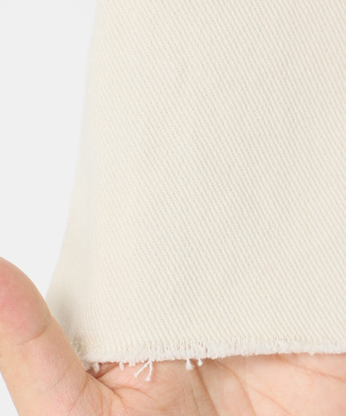 Simplicite（サンプリシテ）の「《追加》スリットワイドデニムパンツ◆（デニムパンツ・レディース・ホワイト/ブラック/ブルー・SMALL/MEDIUM）」の5枚目の写真