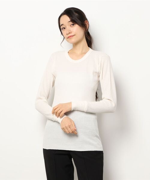 INDERA MILLS(インデラミルズ)の「Traditional Long Johns LS Shirt(Tシャツ/カットソー・レディース・ナチュラル・S/XL/L/M)」の1枚目の写真