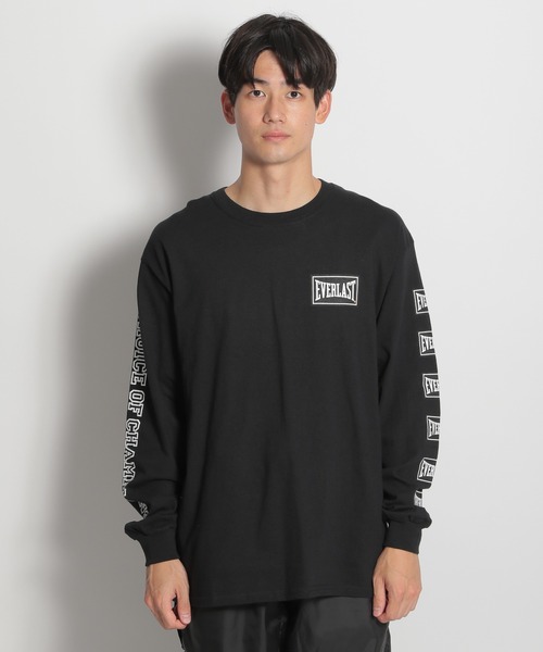 EVERLAST(スポーツ・ライフスタイル)(エバーラスト)の「【EVERLAST(エバーラスト)】ロゴロンT(Tシャツ/カットソー・メンズ・ホワイト/ブラック・MEDIUM/LARGE)」の6枚目の写真