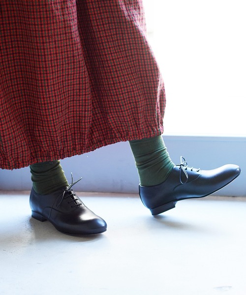 bulle de savon（ビュルデサボン）の「レザー プレーントゥシューズ（その他シューズ・レディース・ブラック/ブラウン・S/M）」の19枚目の写真