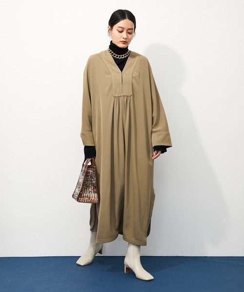 [新品未使用]アダムエロペ　ポンチョ　カフタン　アダワス　ADAWAS セール】【アウトレット店舗・WEB限定】カフタンパイピング
