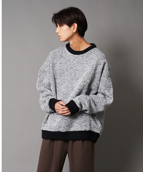 UNIIT(ユニット)の「【UNIIT/ユニット】カルゼニットフリースルーズクルーネック(スウェット・メンズ・チャコールグレー/ベージュ/ブラック/杢グレー/ホワイト・SMALL/MEDIUM/LARGE)」の4枚目の写真