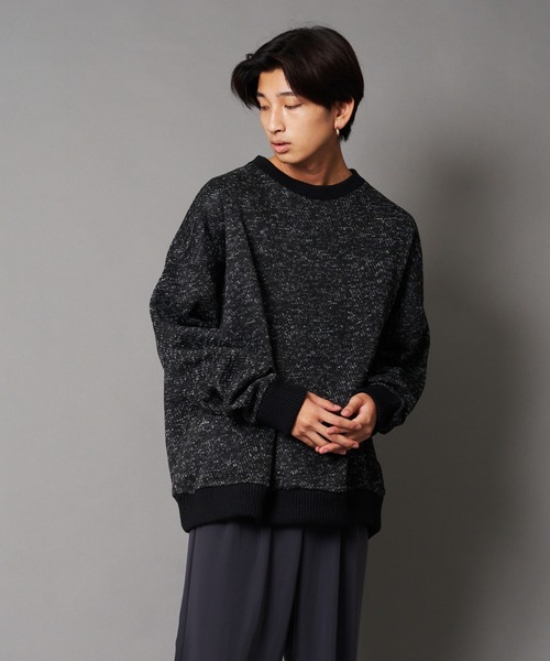 UNIIT(ユニット)の「【UNIIT/ユニット】カルゼニットフリースルーズクルーネック(スウェット・メンズ・チャコールグレー/ベージュ/ブラック/杢グレー/ホワイト・SMALL/MEDIUM/LARGE)」の2枚目の写真