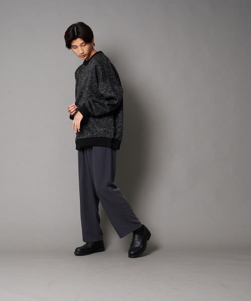 UNIIT(ユニット)の「【UNIIT/ユニット】カルゼニットフリースルーズクルーネック(スウェット・メンズ・チャコールグレー/ベージュ/ブラック/杢グレー/ホワイト・SMALL/MEDIUM/LARGE)」の21枚目の写真
