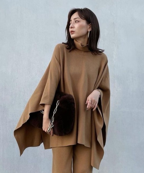 anuans（アニュアンス）の「ケープニット（ニット/セーター）」 - WEAR