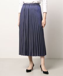PICCIN | メタリックサテンプリーツスカート(スカート)