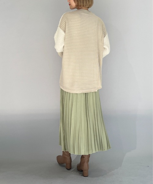 PICCIN（ピッチン）の「メタリックサテンプリーツスカート（スカート・レディース・ブルー/グリーン・M/L）」の19枚目の写真