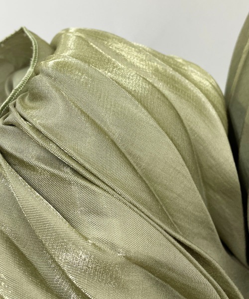 PICCIN（ピッチン）の「メタリックサテンプリーツスカート（スカート・レディース・ブルー/グリーン・M/L）」の14枚目の写真
