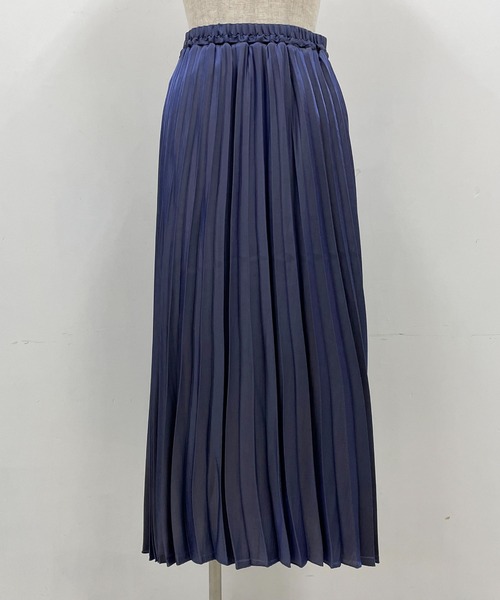 PICCIN（ピッチン）の「メタリックサテンプリーツスカート（スカート・レディース・ブルー/グリーン・M/L）」の11枚目の写真