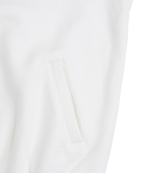 PUNYUS(プニュズ)の「裏起毛ハーフZIPプルオーバー(スウェット・レディース・ホワイト/ブラック/ライトパープル・4/3)」の15枚目の写真