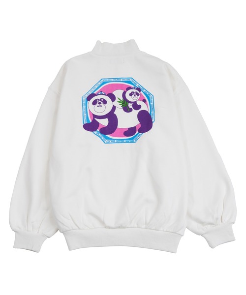 PUNYUS(プニュズ)の「裏起毛ハーフZIPプルオーバー(スウェット・レディース・ホワイト/ブラック/ライトパープル・4/3)」の20枚目の写真