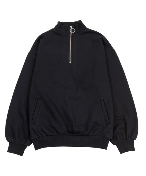 PUNYUS(プニュズ)の「裏起毛ハーフZIPプルオーバー(スウェット・レディース・ホワイト/ブラック/ライトパープル・4/3)」の22枚目の写真