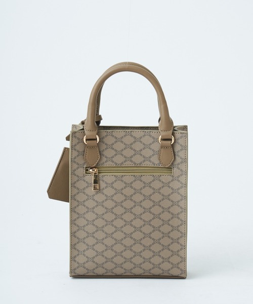 COLONY 2139（コロニートゥーワンスリーナイン）の「モノグラム縦長ミニトートバッグ（トートバッグ・レディース・アイボリー/ブラウン/ベージュ・FREE）」の9枚目の写真