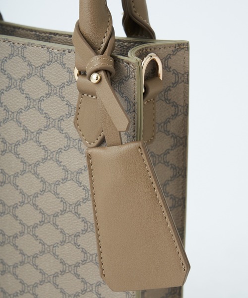 COLONY 2139（コロニートゥーワンスリーナイン）の「モノグラム縦長ミニトートバッグ（トートバッグ・レディース・アイボリー/ブラウン/ベージュ・FREE）」の11枚目の写真