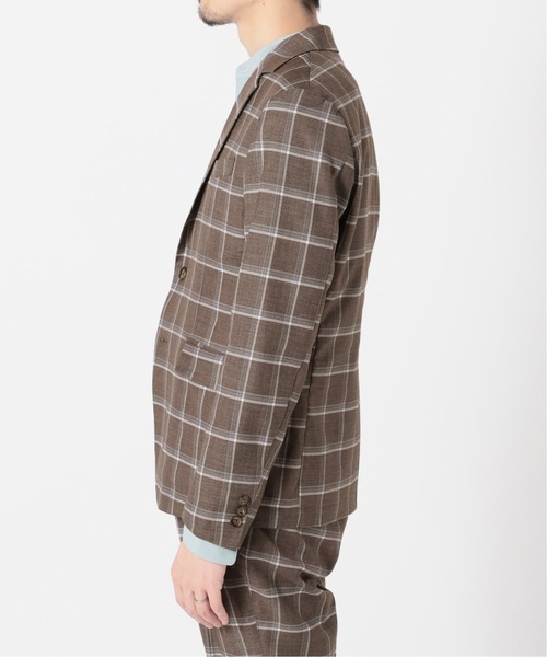 417 EDIFICE 'WEB限定' ドライタッチトロ　セットアップ WEB限定\u0027ジャケット+パンツの2点セットドライタッチトロ チェック