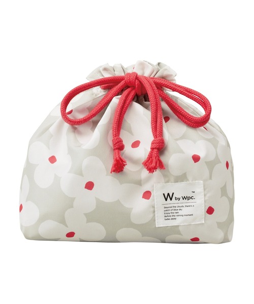 Wpc.（ダブリュピーシー）の「Wpc. Patterns ランチ巾着 お弁当袋（お弁当箱・レディース・ネイビー/ホワイト系その他/レッド系その他/ブルー系その他/ベージュ系その他/グレー系その他/ピンク/パープル/モカ/レッド/オフホワイト/ベージュ/ホワイト系その他2/ホワイト系その他3・FREE）」の3枚目の写真