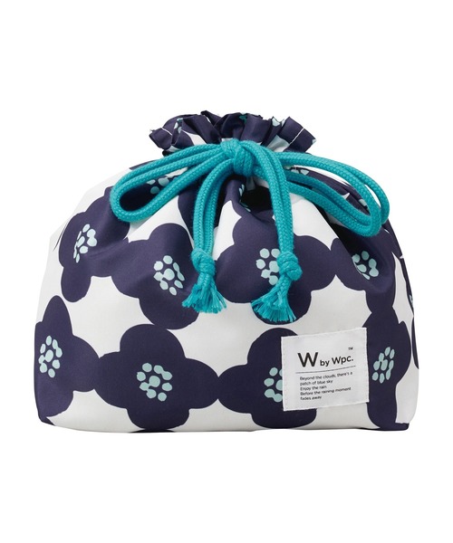 Wpc.（ダブリュピーシー）の「Wpc. Patterns ランチ巾着 お弁当袋（お弁当箱・レディース・ネイビー/ホワイト系その他/レッド系その他/ブルー系その他/ベージュ系その他/グレー系その他/ピンク/パープル/モカ/レッド/オフホワイト/ベージュ/ホワイト系その他2/ホワイト系その他3・FREE）」の9枚目の写真