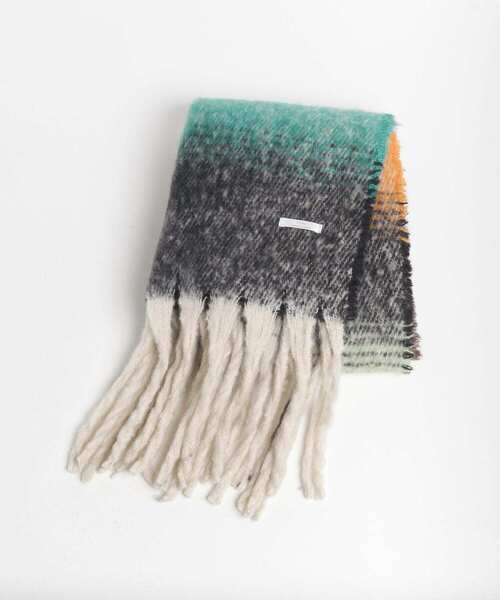 ITEMS URBANRESEARCH(アイテムズ アーバンリサーチ)の「ブークレボーダーストール(ストール/ショール・レディース・ブラック/ネイビー/グレー・ONE)」の15枚目の写真