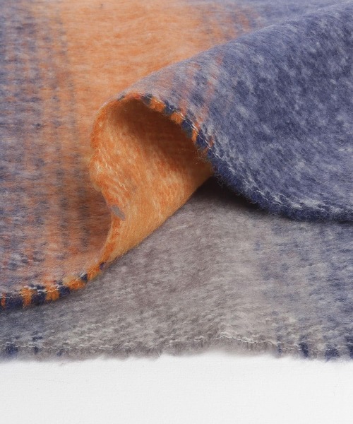 ITEMS URBANRESEARCH(アイテムズ アーバンリサーチ)の「ブークレボーダーストール(ストール/ショール・レディース・ブラック/ネイビー/グレー・ONE)」の18枚目の写真