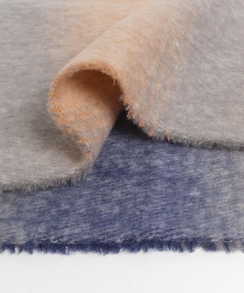 ITEMS URBANRESEARCH(アイテムズ アーバンリサーチ)の「ブークレボーダーストール(ストール/ショール・レディース・ブラック/ネイビー/グレー・ONE)」の19枚目の写真