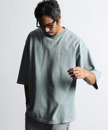 ECO FRIENDRY DYEING 3Q SLEEVE TEE：7分袖 オーバーサイズ シンプルTシャツ