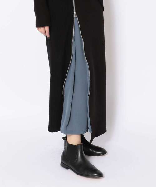 AULA AILA（アウラアイラ）の「AULA AILA （アウラ アイラ）別注リブMIX ワンピース（ワンピース・レディース・ブラック/アイボリー・0）」の22枚目の写真