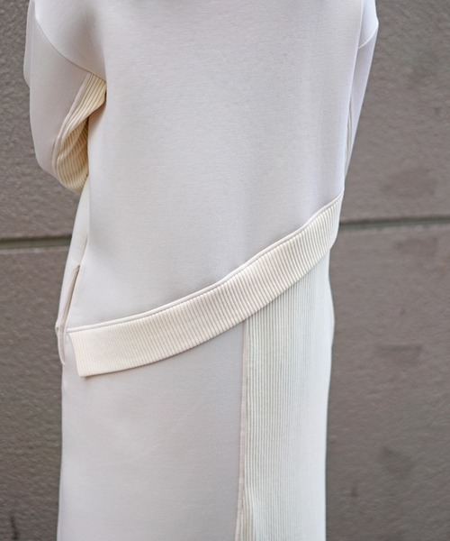 AULA AILA（アウラアイラ）の「AULA AILA （アウラ アイラ）別注リブMIX ワンピース（ワンピース・レディース・ブラック/アイボリー・0）」の10枚目の写真