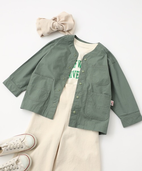 CIAOPANIC TYPY(チャオパニックティピー)の「【KIDS】【OSORO】コットンブロードシャウター(その他アウター・キッズ・ベージュ/アイボリー/カーキ・XX-LARGE/LARGE/X-LARGE/SMALL/MEDIUM)」の3枚目の写真