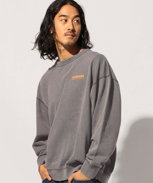 BAYFLOW(ベイフロー)の「スノーウォッシュインレイバックプリントプルオーバー(スウェット・メンズ・ベージュ/オレンジ/チャコール/オフホワイト/ブルー・LARGE/MEDIUM/SMALL)」の15枚目の写真