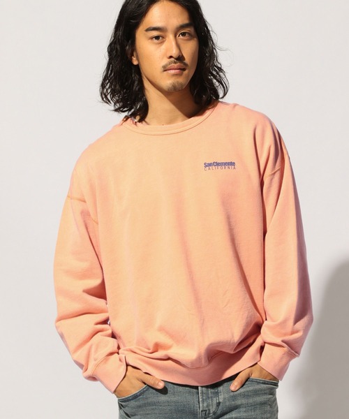 BAYFLOW(ベイフロー)の「スノーウォッシュインレイバックプリントプルオーバー(スウェット・メンズ・ベージュ/オレンジ/チャコール/オフホワイト/ブルー・LARGE/MEDIUM/SMALL)」の17枚目の写真