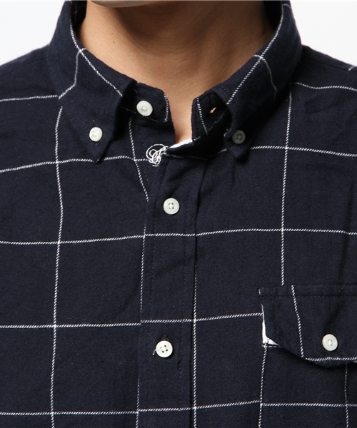 CIAOPANIC TYPY（チャオパニックティピー）の「【ロープライスアイテム】起毛フランネルウィンドペンシャツ（シャツ/ブラウス・メンズ・ネイビー/ホワイト・SMALL/LARGE/MEDIUM）」の12枚目の写真