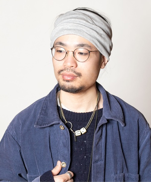 美品　CA４LA　カシラ　ヘアバンド　カーキ　カジュアル CA4LA（カシラ）の「MODAAL HB5（ヘアバンド）」 - WEAR