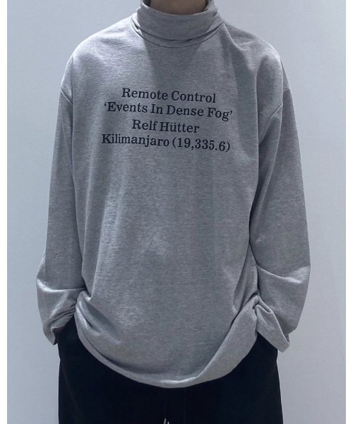 VIBGYOR（ヴィブジョー）の「【Re:one】「1:24」Message turtle cut and sew(MA)（Tシャツ/カットソー・メンズ・ブラック/グレー・FREE）」の2枚目の写真