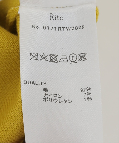 RITO（リト）の「【RITO/リト】 オーバーサイズプルオーバー（ニット/セーター・レディース・ブラック/グレー/イエロー・FREE）」の9枚目の写真