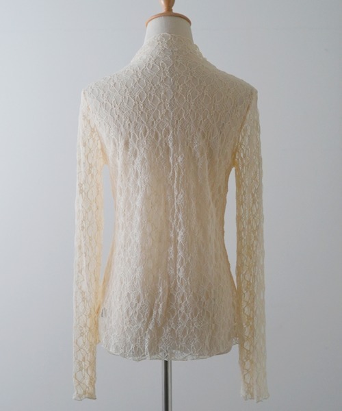 Futier land(フューティアランド)の「ソフトFITレーストップス(Tシャツ/カットソー・レディース・ホワイト/ブラック/ベージュ・FREE)」の18枚目の写真