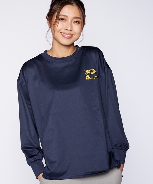 BENETTON (UNITED COLORS OF BENETTON)(ベネトンユナイテッドカラーズオブベネトン)の「【BENETTON:ベネトン】レディース長袖Tシャツ(Tシャツ/カットソー・レディース・ホワイト/ブラック/ネイビー/ブラウン/グレー・MEDIUM/LARGE/X-LARGE)」の13枚目の写真