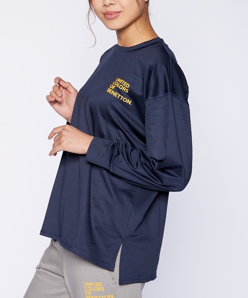 BENETTON (UNITED COLORS OF BENETTON)(ベネトンユナイテッドカラーズオブベネトン)の「【BENETTON:ベネトン】レディース長袖Tシャツ(Tシャツ/カットソー・レディース・ホワイト/ブラック/ネイビー/ブラウン/グレー・MEDIUM/LARGE/X-LARGE)」の10枚目の写真