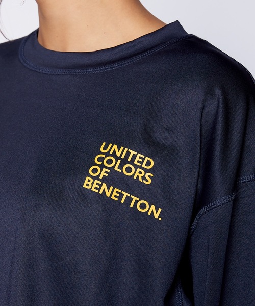 BENETTON (UNITED COLORS OF BENETTON)(ベネトンユナイテッドカラーズオブベネトン)の「【BENETTON:ベネトン】レディース長袖Tシャツ(Tシャツ/カットソー・レディース・ホワイト/ブラック/ネイビー/ブラウン/グレー・MEDIUM/LARGE/X-LARGE)」の8枚目の写真