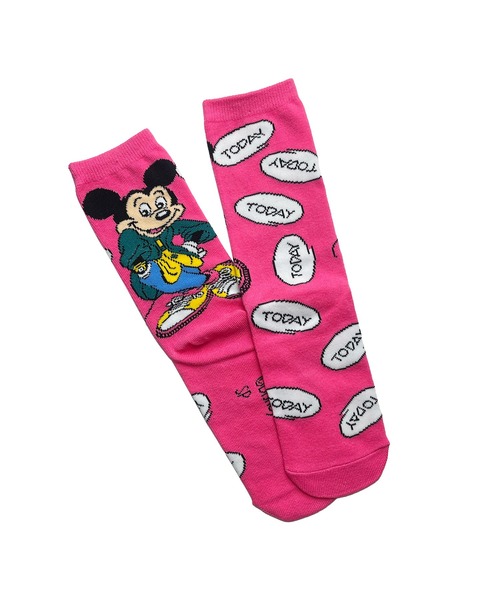 Disney(ディズニー)の「【 Disney NOSTALGICA 】 DSキャラクター ハイソックス 22(ソックス/靴下・レディース・グリーン/ピンク系その他/ブルー/パープル/ピンク/グリーン系その他/ブラック・23-25cm)」の7枚目の写真