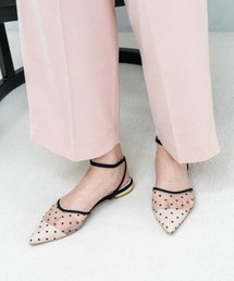 Launa lea | ドットチュールフラットパンプス(0467)(パンプス)