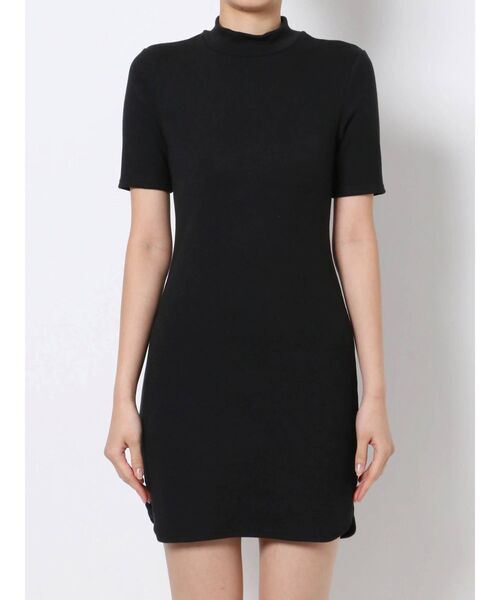 EMODA（エモダ）の「ハイネックフィットリブワンピース（ワンピース・レディース・アイボリー/グレー/ブラック/ブルー・FREE）」の18枚目の写真