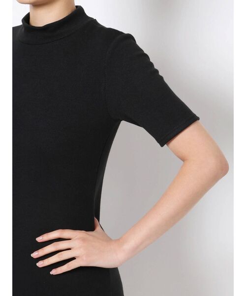 EMODA（エモダ）の「ハイネックフィットリブワンピース（ワンピース・レディース・アイボリー/グレー/ブラック/ブルー・FREE）」の22枚目の写真